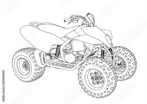 quad sketch vector