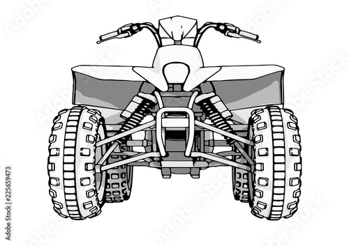 quad bike vector