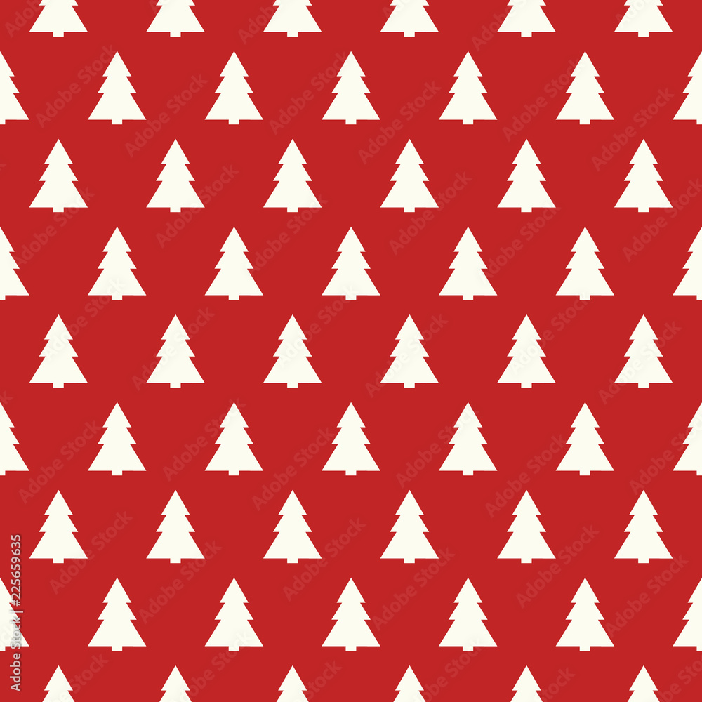 Decorative seamless texture with Christmas trees. Vector. Decorative seamless texture with Christmas trees. Vector.