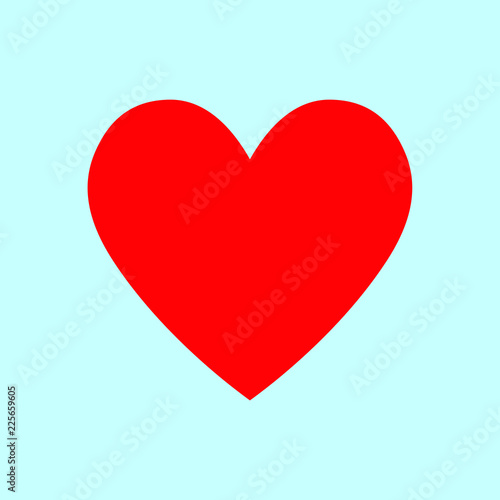Red heart icon, love icon