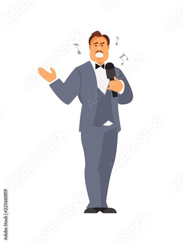 Opera singer vector