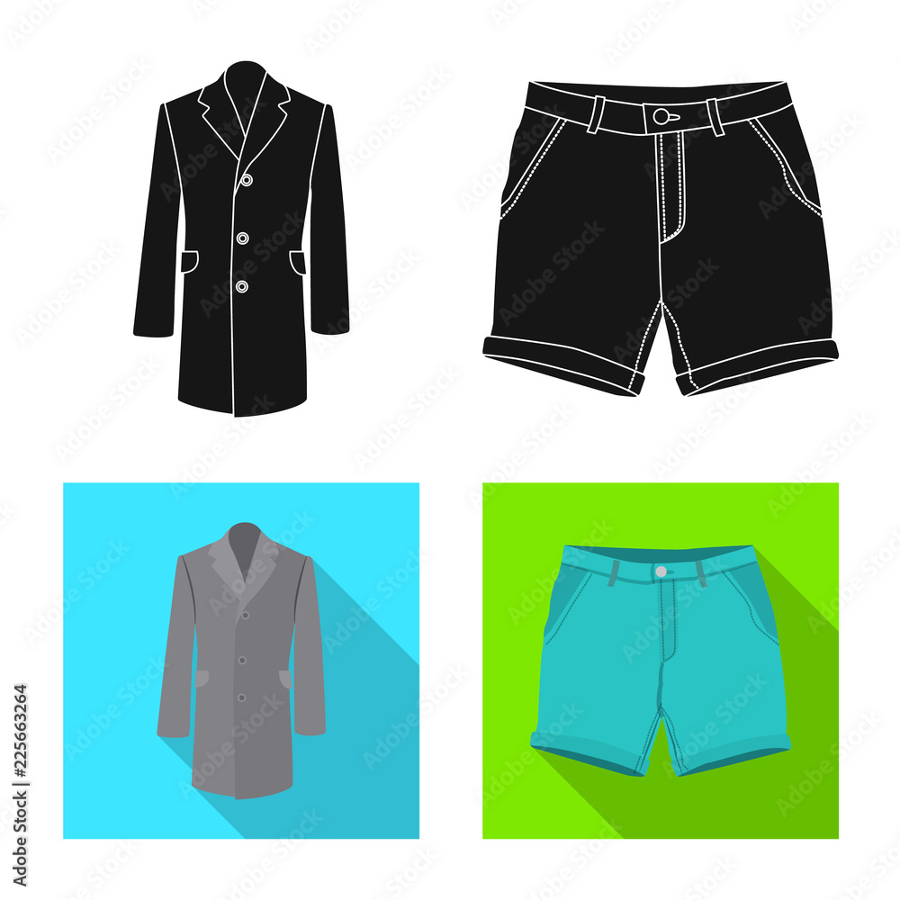 Isolated object of man and clothing logo. Set of man and wear vector icon for stock. Isolated object of man and clothing logo. Set of man and wear vector icon for stock.