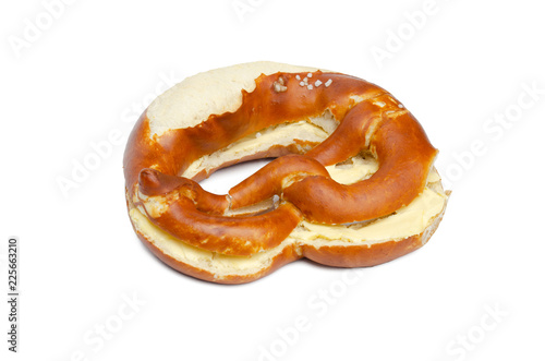 Eine Butterbrezel