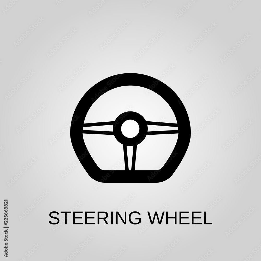 Steering wheel icon. Steering wheel symbol. Flat design. Stock - Vector illustration Steering wheel icon. Steering wheel symbol. Flat design. Stock - Vector illustration