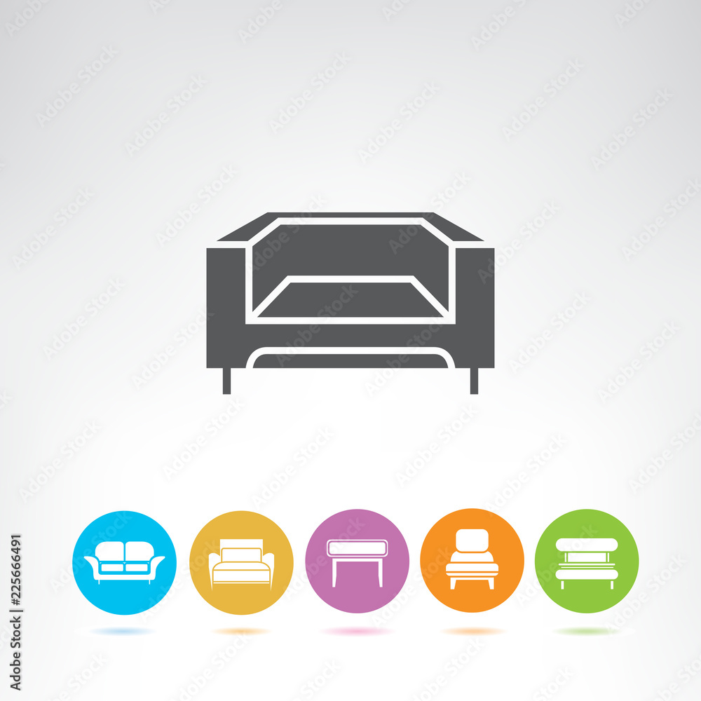 sofa and home decor icons