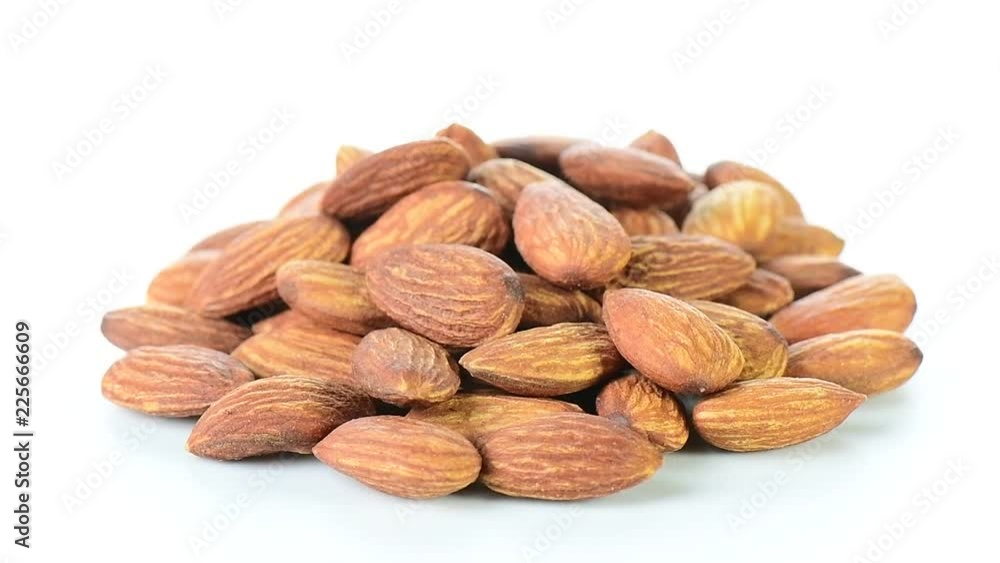 Almonds rotating Almonds rotating
