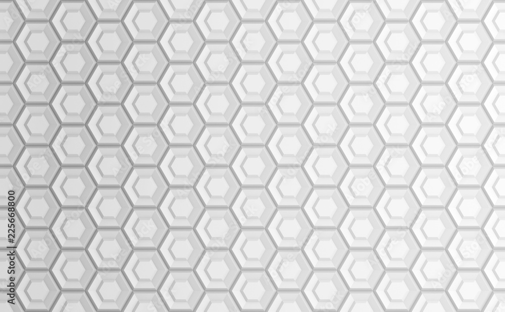 Texture of hexagonal three-dimensional grid with cells of different depths with ledges. 3d illustration Texture of hexagonal three-dimensional grid with cells of different depths with ledges. 3d illustration