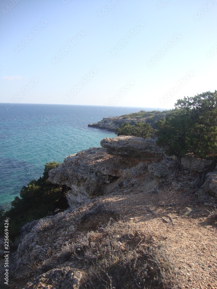 coastline of greece