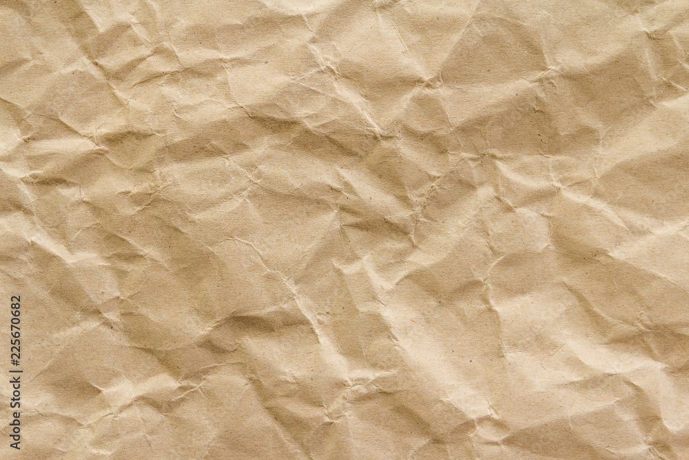 Brown wrinkle recycle paper background Brown wrinkle recycle paper background