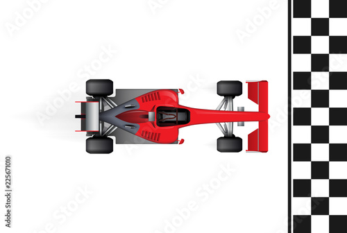 F1 - Formula one competition - racing car as running time concept 