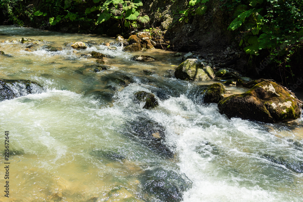 Fototapeta premium mountain river.Caucasus mountains.Russia