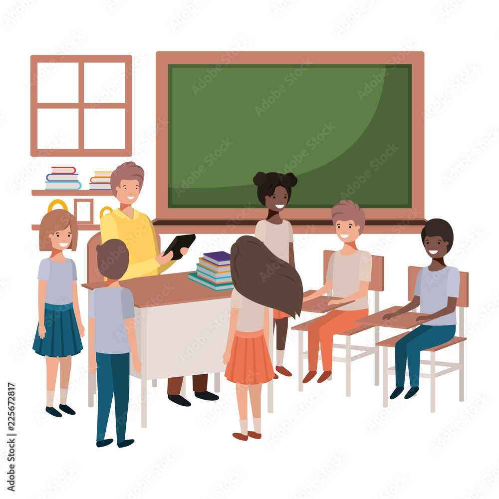 teacher in the classroom with students teacher in the classroom with students