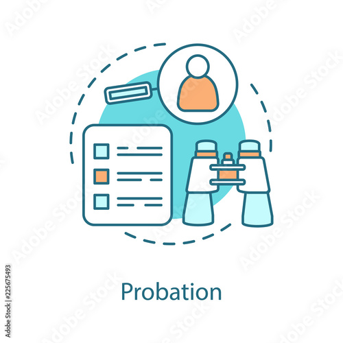 Probation concept icon