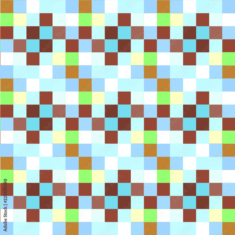 Seamless pattern background from a variety of multicolored squares. Seamless pattern background from a variety of multicolored squares.