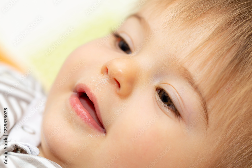 Children. Baby girl. Portrait. Happy. Head Children. Baby girl. Portrait. Happy. Head