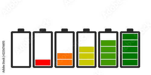 Battery icon. Charge level ...