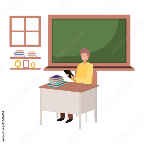 teacher in the classroom