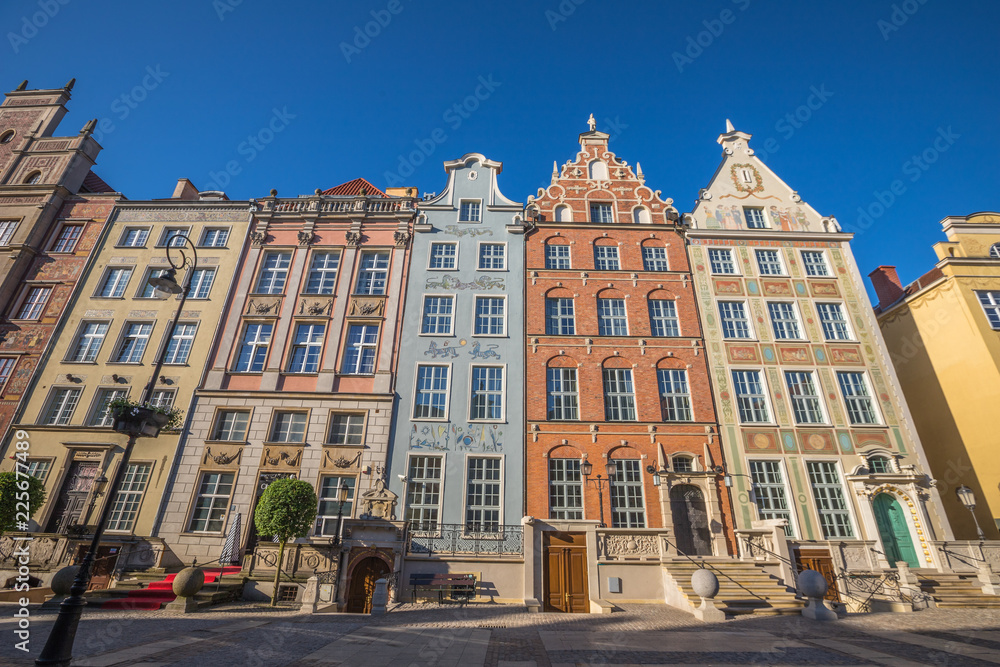 Facade of Gdansk old square