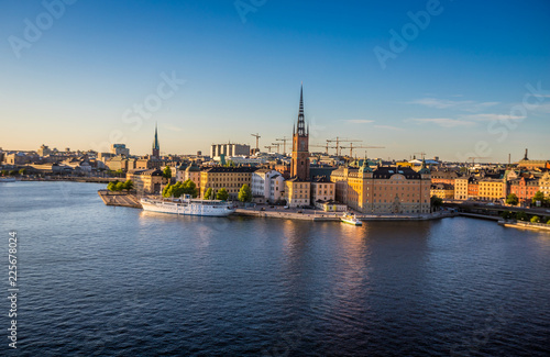 Sunset view of Stockholm