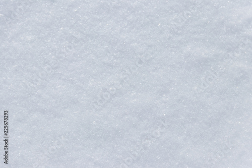 Texture of the white snow. Winter background