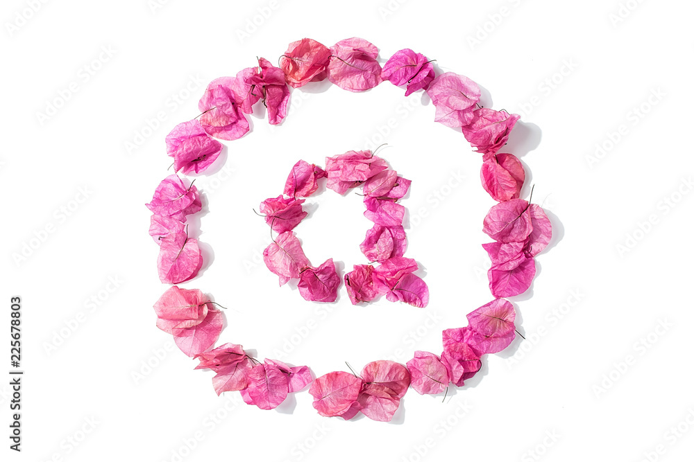 Dry triangle plum blossom into letters @ Dry triangle plum blossom into letters @