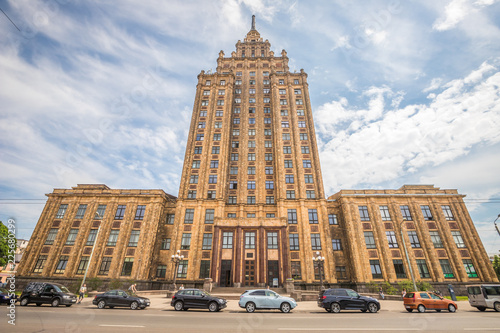 The stalins Cake building in Riga photo
