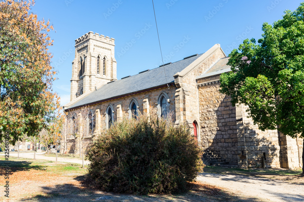 Obraz premium Christ Church Anglican church in Beechworth in north eastern Victoria, Australia.