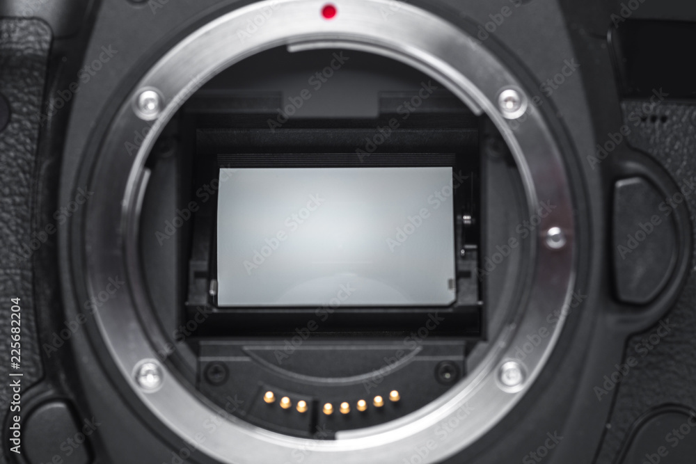 Closeup view of digital camera Closeup view of digital camera