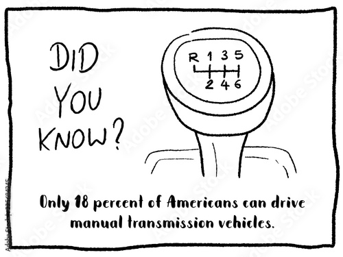 Manual transmission fact - did you know trivia series