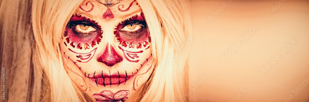 Attractive young woman with makeup Attractive young woman with makeup