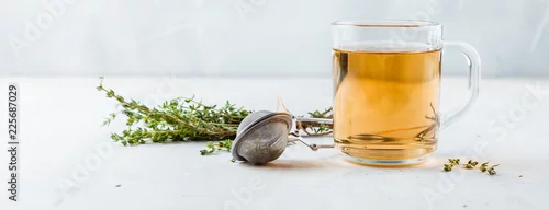 Panel kuchenny z motywem Thyme herbal tea