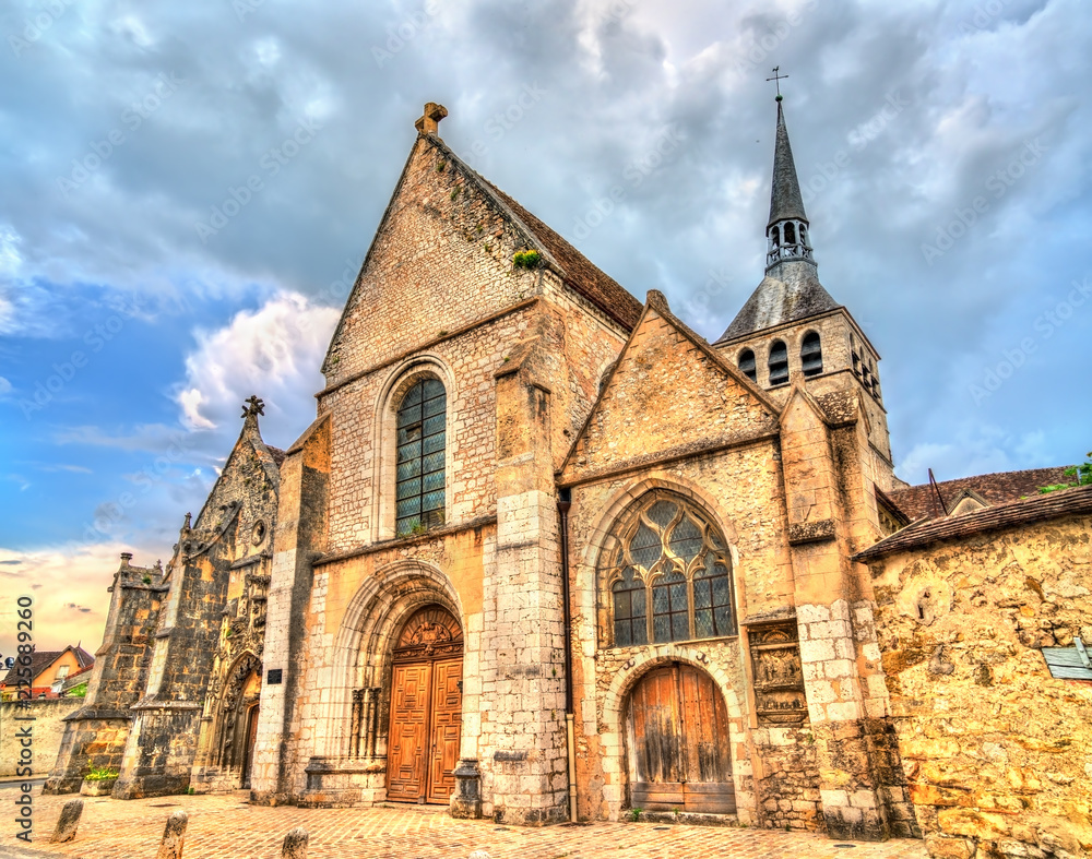 Fototapeta premium Holy Cross church in Provins, France