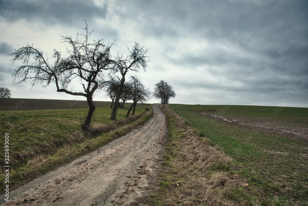 Herbstliches Land und Flur Herbstliches Land und Flur
