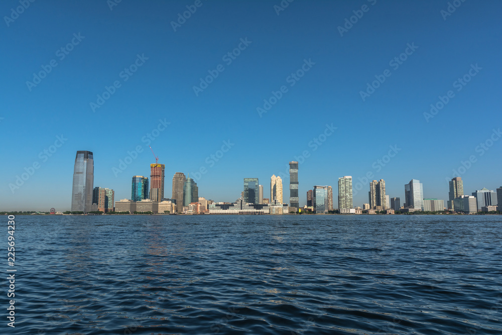 New Jersey Skyline from the Hudson River, USA