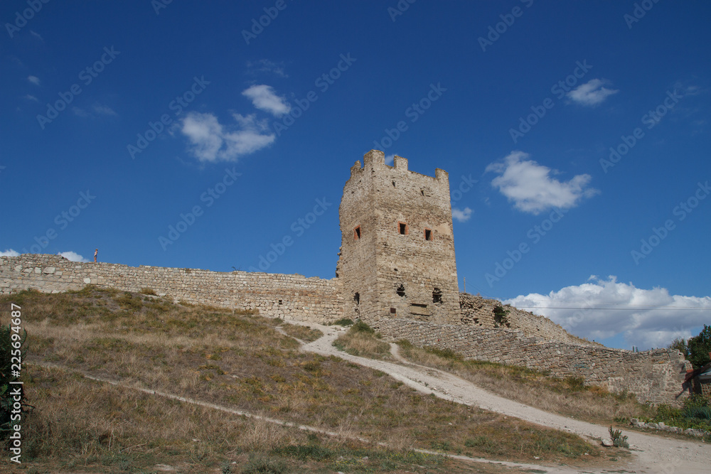 The ruins of the Genoese fortress