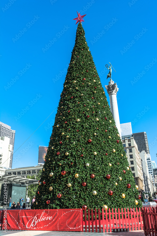 Christmas Tree in Union Square, San Francisco