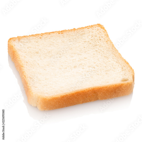 Scheibe Toast Toastbrot weiß freigestellt