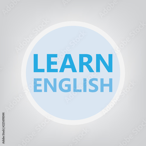 learn english concept- vector illustration