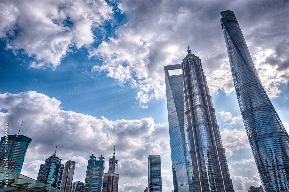 Skyscrapers in Shanghai, China