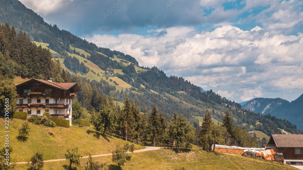 Beautiful alpine view at Fuegen - Zillertal - Tyrol - Austria