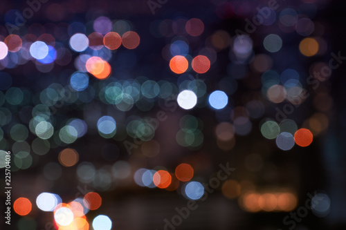 Photography abstract night light cityscape bokeh