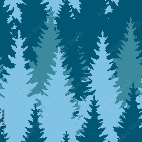 Christmas tree pattern. Christmas design. Vector illustration