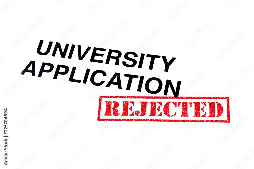 University Application Rejected