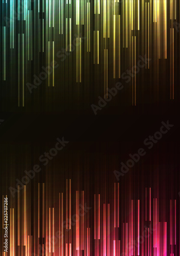 multicolor overlap pixel speed in dark background, geometric layer motion backdrop, simple technology template, vector illustration © wisaad