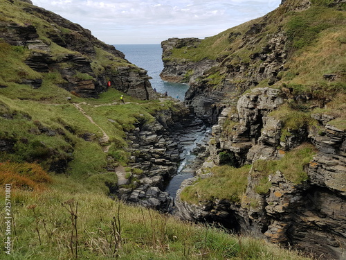 Trekking along the coast in Cornwall 