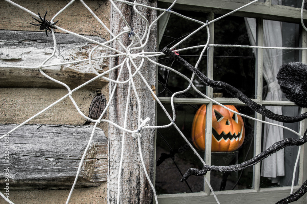 Spider Web Jack O Lantern