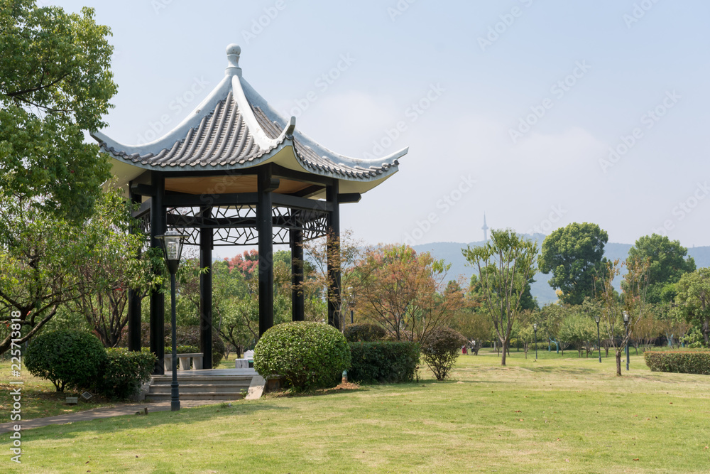 Chinese gazebo in Park