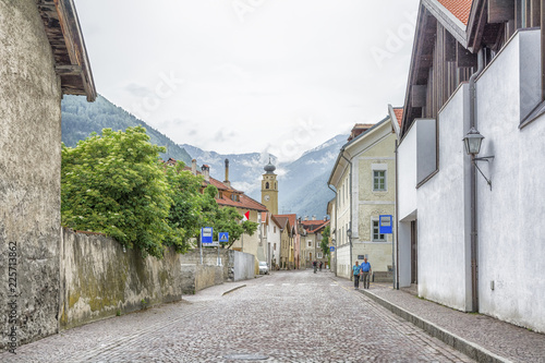 The historic town of Glorenza/Glurns in the south of Malles/Mals is one of the smallest cities in the world. Trentino Alto Adige/South Tyrol - Italy photo