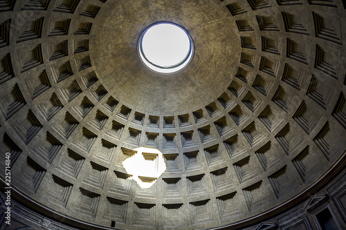 interior of the Pantheon dome