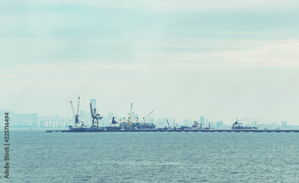 industrial cargo port